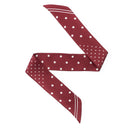Silk Headband 6x86 - Polka Dots – Red