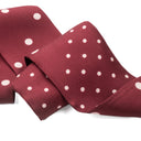 Silk Headband 6x86 - Polka Dots – Red