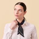 Silk Headband 6x86 - Polka Dots – Red