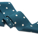 Silk Headband 6x86 - Polka Dots – Blue