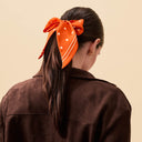 Silk Headband 6x86 - Polka Dots – Orange