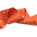 Silk Headband 6x86 - Polka Dots – Orange