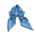 Silk Headband 6x86 - Polka Dots – Bleu