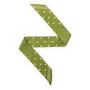 Silk Headband 6x86 - Polka Dots – Green
