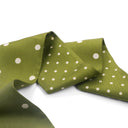 Silk Headband 6x86 - Polka Dots – Green