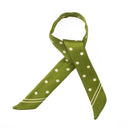 Silk Ribbon - Polka Dots – Green