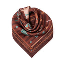 Carré de soie 49, Wouf – Marron