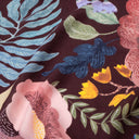 Écharpe en laine et soie 67x180, Bucolique par Malin Gyllensvaan – Rouge