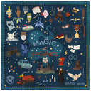 Silk Square 67, Harry Potter, Magic at Hogwarts – Blue
