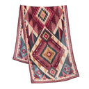 Écharpe en laine et soie 67x180, Navajo – Rose