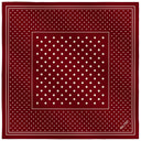 Silk Square 49, Polka Dots – Red