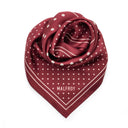Silk Square 49, Polka Dots – Red