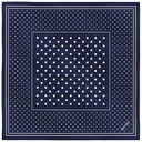 Silk Square 49, Polka Dots – Blue