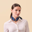 Silk Square 49, Polka Dots – Blue