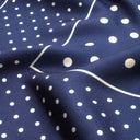 Silk Square 49, Polka Dots – Blue