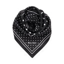 Silk Square 49, Polka Dots – Black