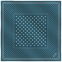 Silk Square 49, Polka Dots – Blue