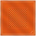 Silk Square 49, Polka Dots – Orange