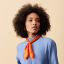Silk Square 49, Polka Dots – Orange