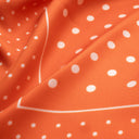 Silk Square 49, Polka Dots – Orange