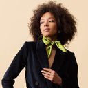 Silk Square 49, Polka Dots – Green