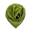 Silk Square 49, Polka Dots – Green