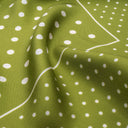 Silk Square 49, Polka Dots – Green