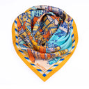 Silk square 67, Marseille by Emilie Ettori – Yellow