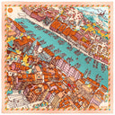Silk square 67, Marseille by Emilie Ettori – Orange