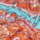 Silk square 67, Marseille by Emilie Ettori – Orange