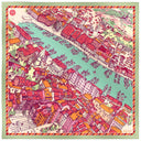 Silk square 67, Marseille by Emilie Ettori – Pink