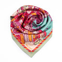 Silk square 67, Marseille by Emilie Ettori – Pink