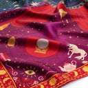 Silk Scarf 90, Harry Potter, Lessons at Hogwarts – Multicolor