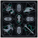 Silk Scarf 67, Harry Potter, Dark Magic – Black