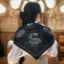 Silk Scarf 67, Harry Potter, Dark Magic – Black