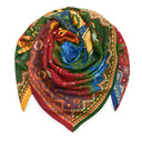 Wool and Silk Square 120, Harry Potter, Christmas at Hogwarts – Multicolor