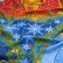 Wool and Silk Square 120, Harry Potter, Christmas at Hogwarts – Multicolor