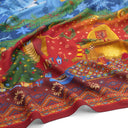 Wool and Silk Square 120, Harry Potter, Christmas at Hogwarts – Multicolor