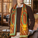 Wool and Silk Scarf 45x180, Harry Potter, Quidditch - Brown