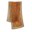 Wool and Silk Scarf 45x180, Harry Potter, Quidditch - Brown