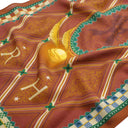 Wool and Silk Scarf 45x180, Harry Potter, Quidditch - Brown