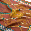 Wool and Silk Scarf 45x180, Harry Potter, Quidditch - Brown