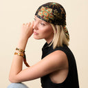 Gold bracelet and Oskani silk cord – Brown