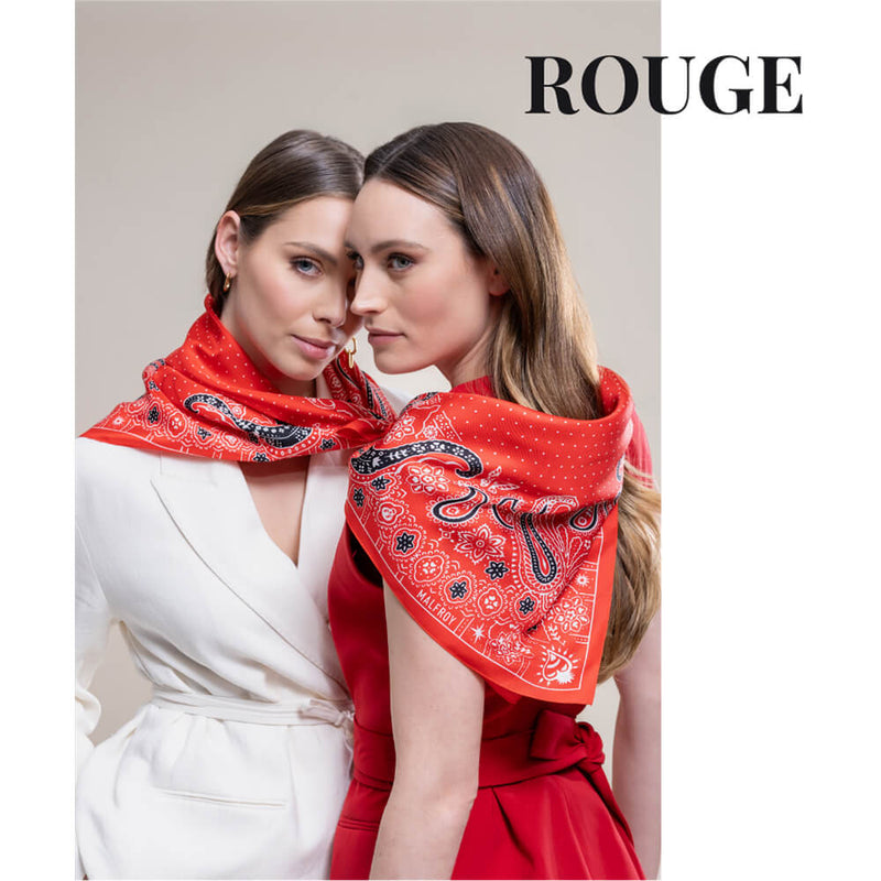Silk Square 67, Bandana – Red