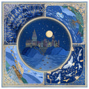 Carré de soie 90, Harry Potter, L'arrivée à Poudlard – Bleu Marine