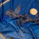 Carré de soie 90, Harry Potter, L'arrivée à Poudlard – Bleu Marine