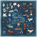 Carré en coton et soie 45, Harry Potter, Magie à Poudlard – Bleu