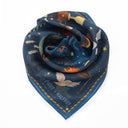 Carré en coton et soie 45, Harry Potter, Magie à Poudlard – Bleu