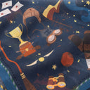 Carré en coton et soie 45, Harry Potter, Magie à Poudlard – Bleu