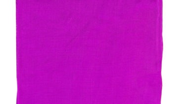 Echarpe en soie 43×160, mousseline de soie unie – Fuchsia